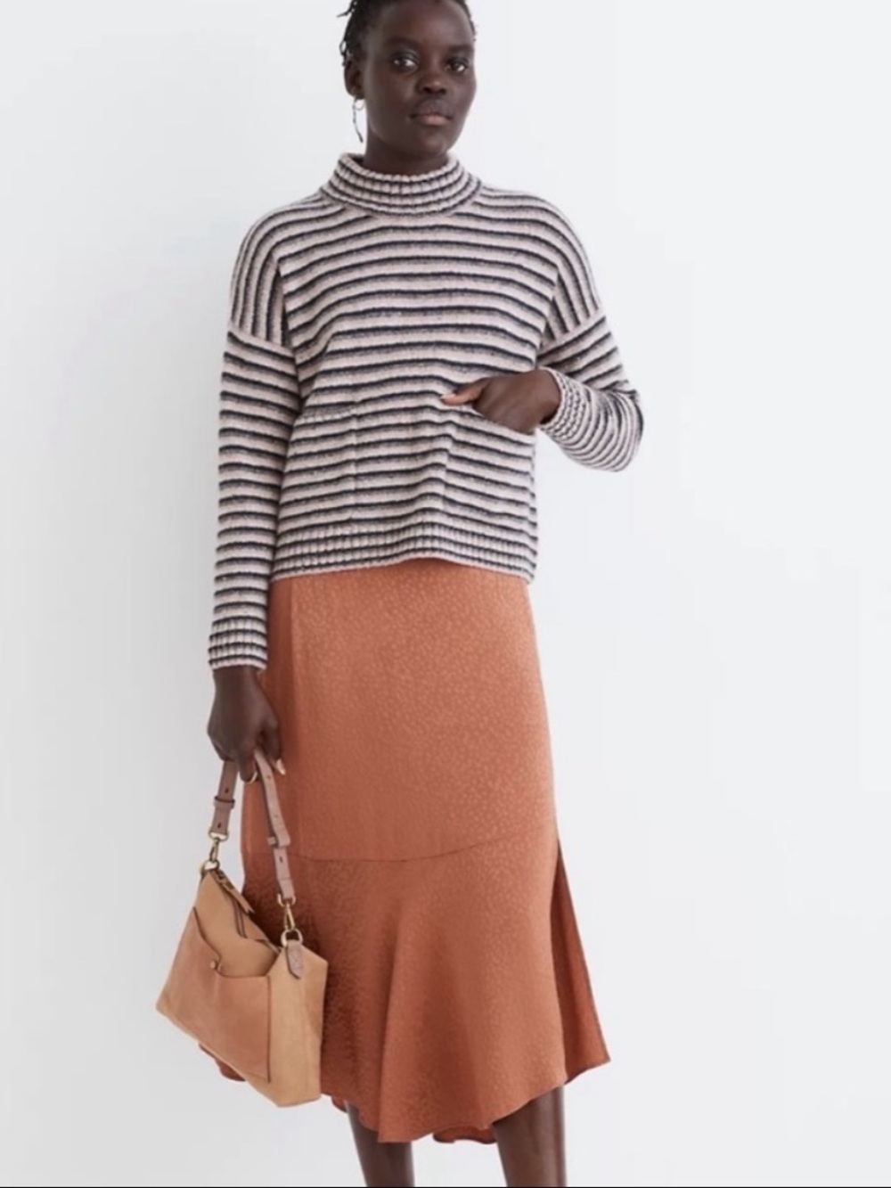 Madewell Merrydale Pocket Pullover Sweater in Stripe - Picture 4 of 9